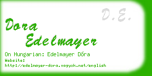 dora edelmayer business card