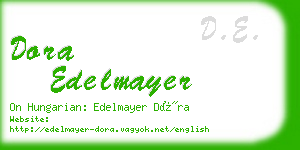 dora edelmayer business card